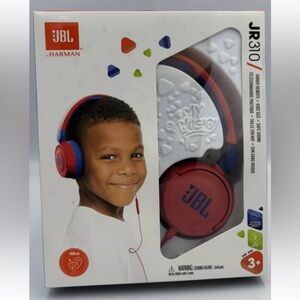 JBL JR310BT Kids Wireless Bluetooth On-Ear Headphones - Red NIB